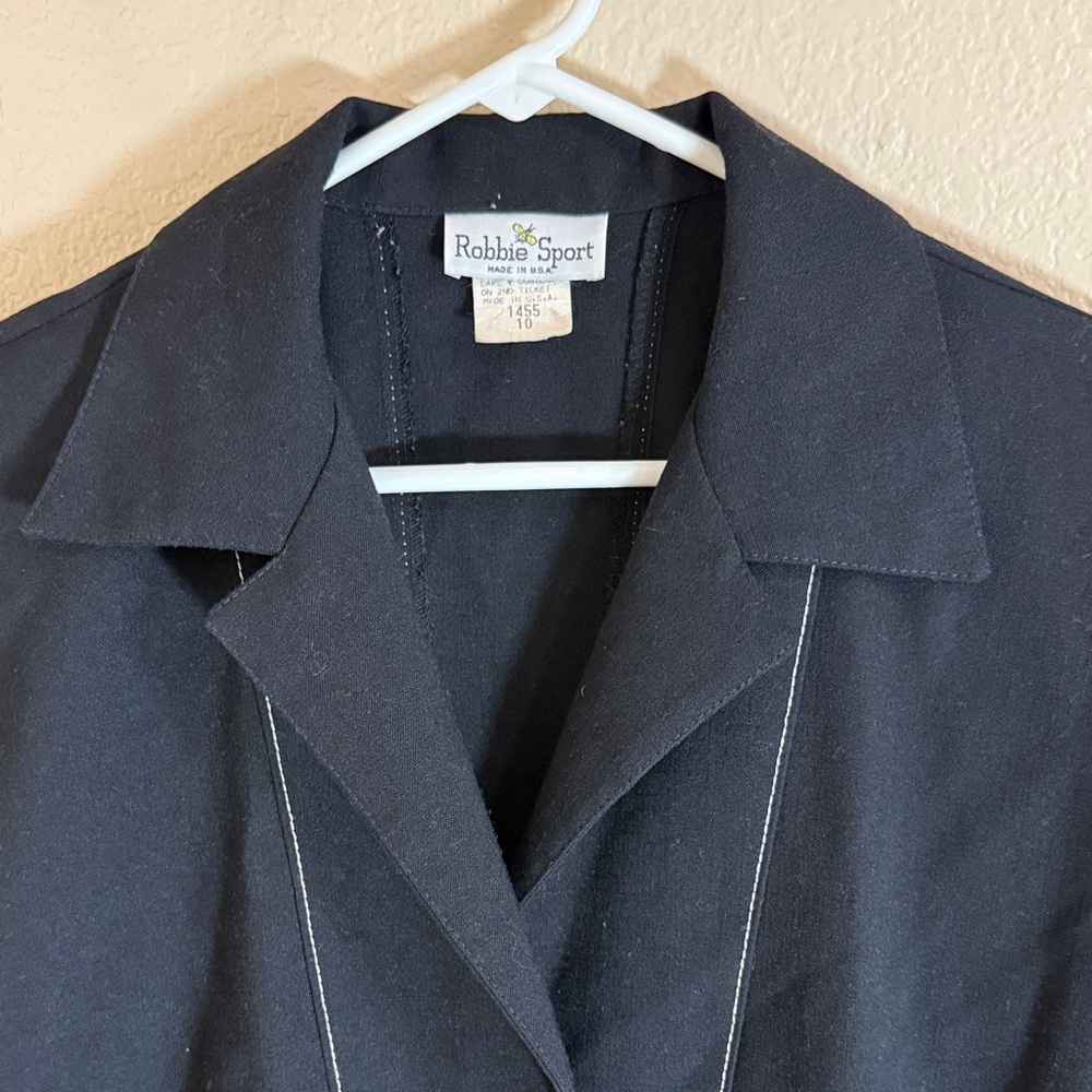 Vintage Black Button-Up Jacket - Picture 5 of 12